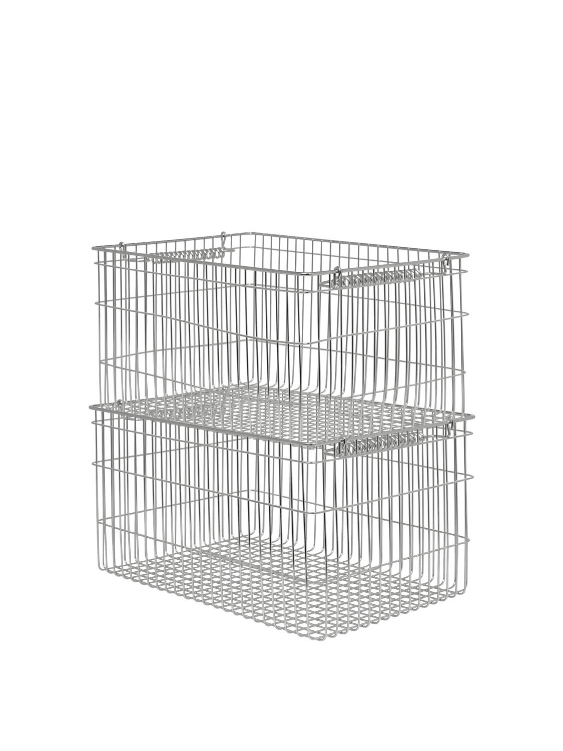 Cala stabelbare kurve, 2 stk - Stainless Steel